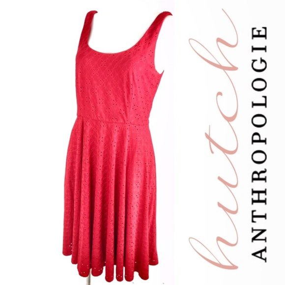 Hutch Dresses & Skirts - NWT Hutch for Anthropologie Red Eyelet Dress